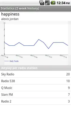 Song Tracker android App screenshot 1